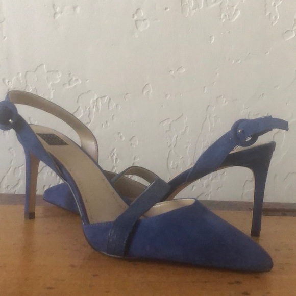 Blue High Heeled Shoes - Picture 4 of 4